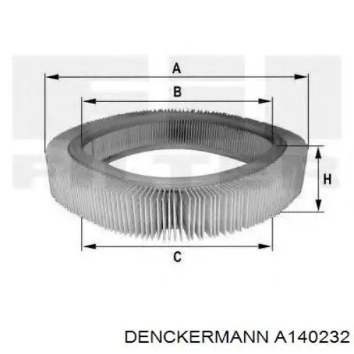 Елемент повітряного фільтра Denckermann A140232 ціна, від 10.13 USD