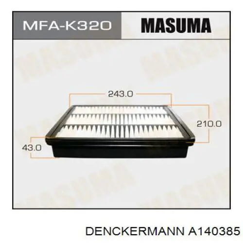 A140385 Denckermann Повітряний фільтр двигуна