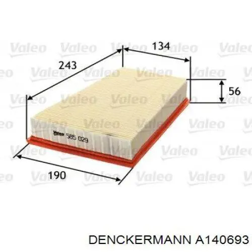 Купити A140693 Denckermann Автомобільний фільтр повітря