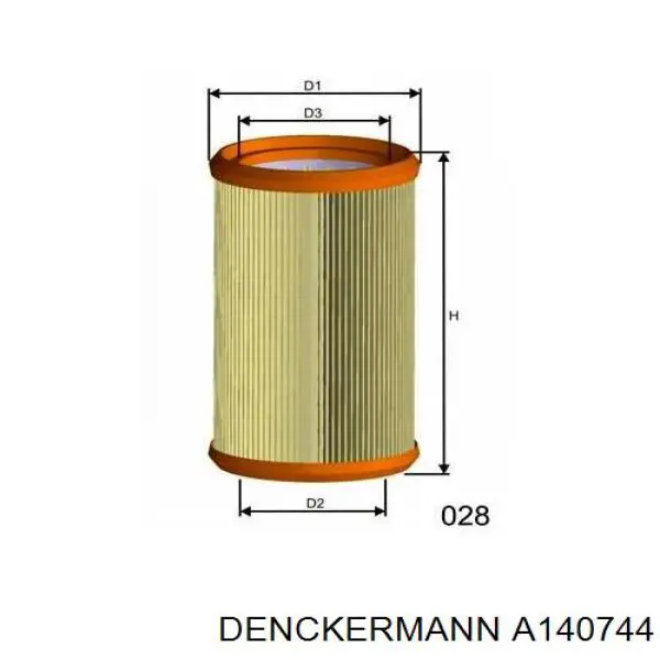 Елемент повітряного фільтра Denckermann A140744 ціна, від 5.84 USD