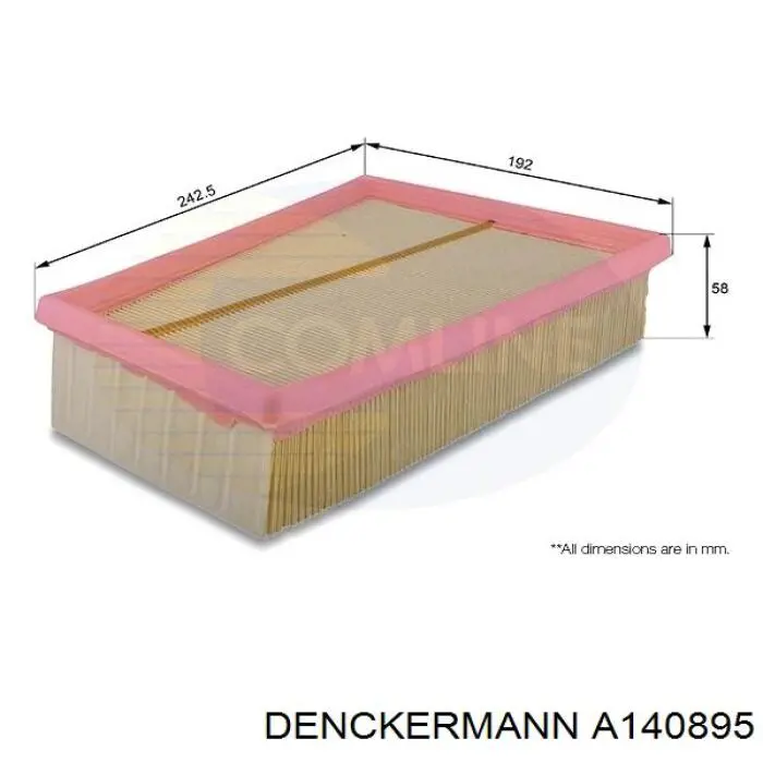 Купити A140895 Denckermann Автомобільний фільтр повітря