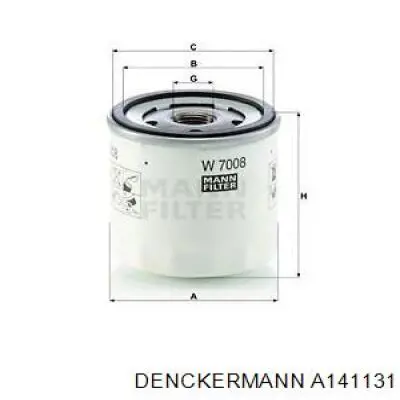 A141131 Denckermann Повітряний фільтр двигуна