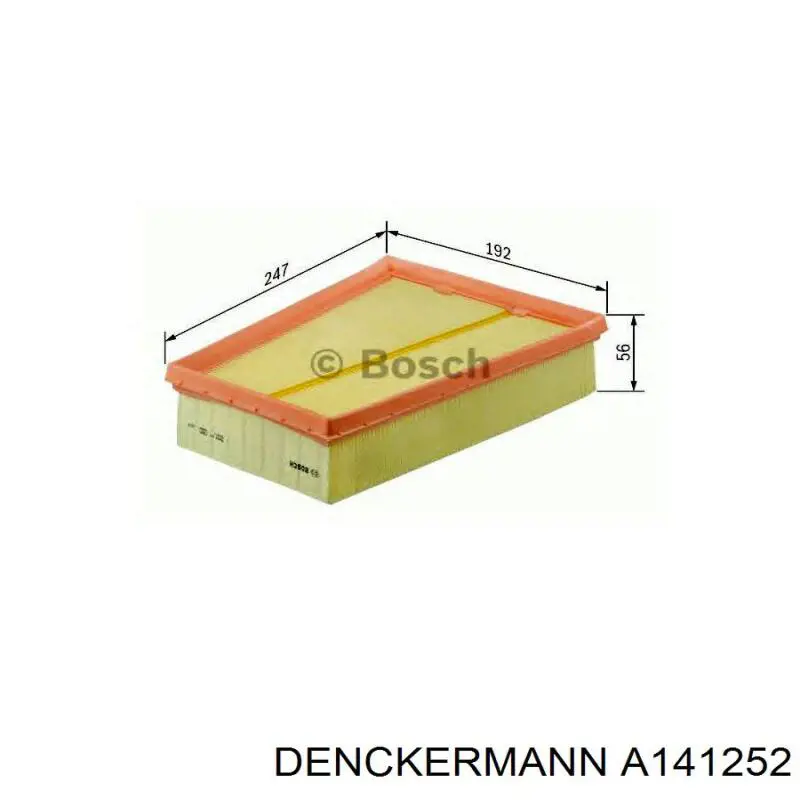 Елемент повітряного фільтра Denckermann A141252 ціна, від 5.76 USD