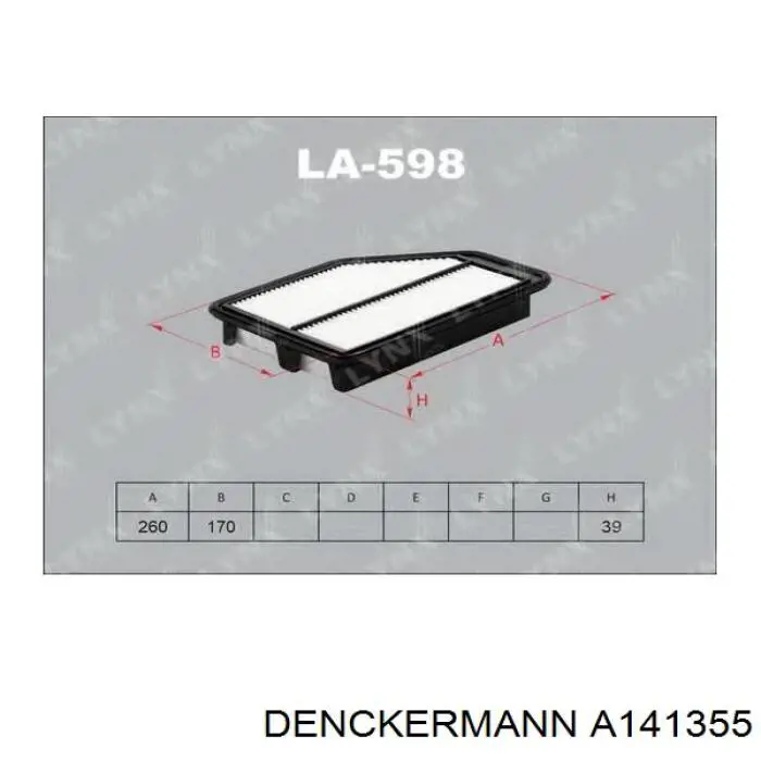 Купити A141355 Denckermann Автомобільний фільтр повітря