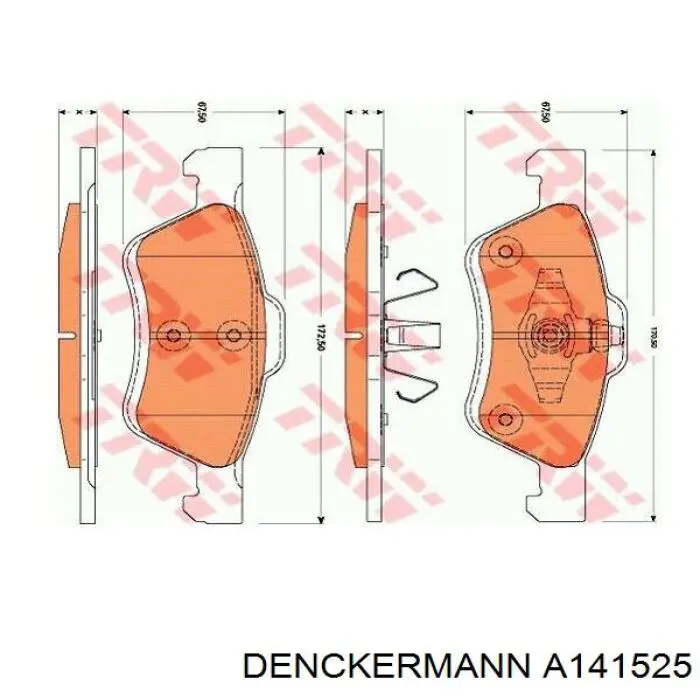 Купити A141525 Denckermann Автомобільний фільтр повітря