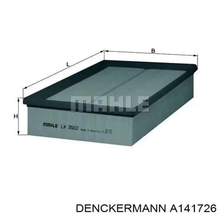 Повітряний фільтр A141726 Denckermann