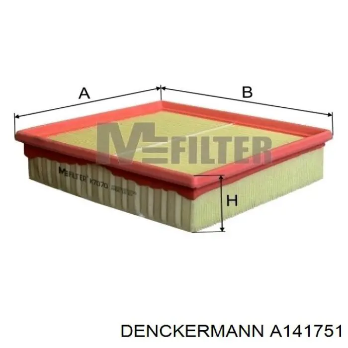 Купити A141751 Denckermann Автомобільний фільтр повітря