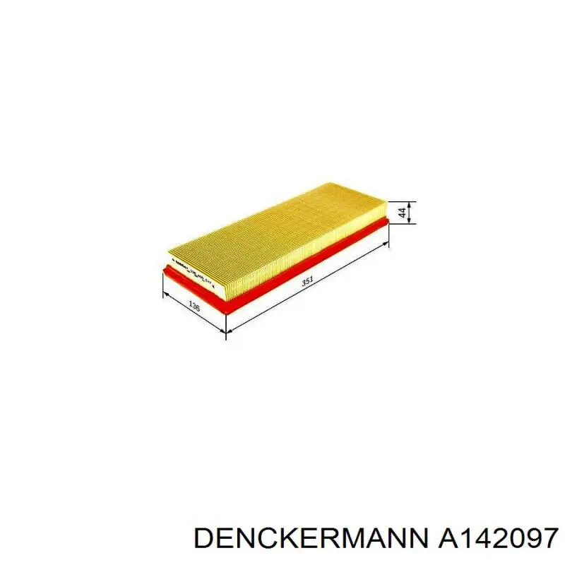 A142097 Denckermann Повітряний фільтр двигуна