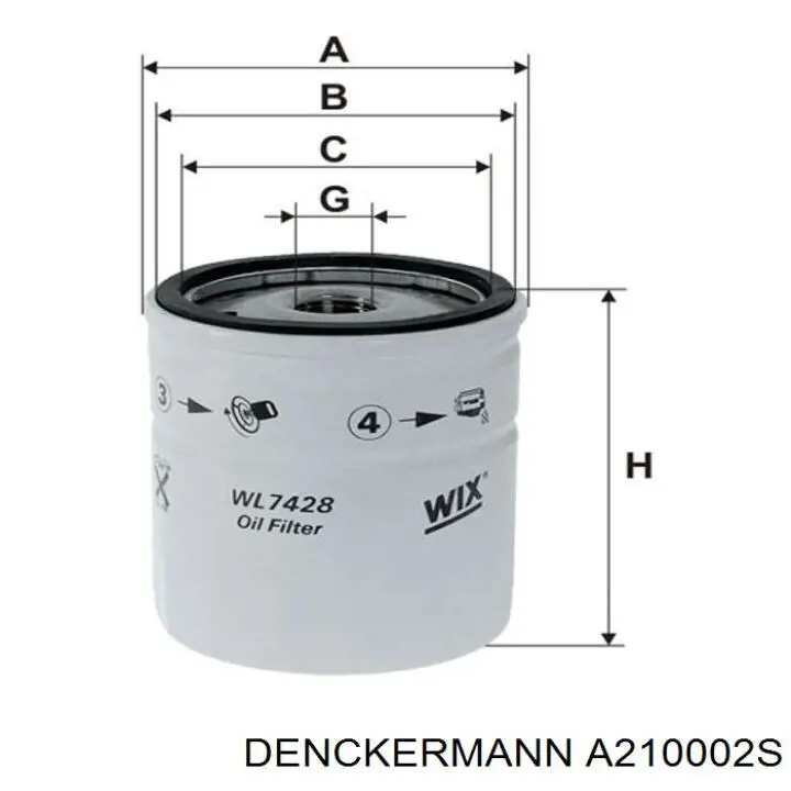 Купити A210002S Denckermann Корпус масляного фільтра