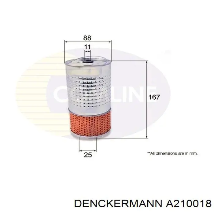 A210018 Denckermann фільтр масляний