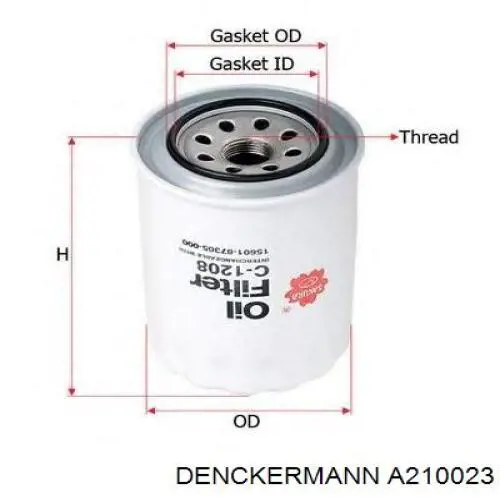 Масляний фільтр A210023 Denckermann