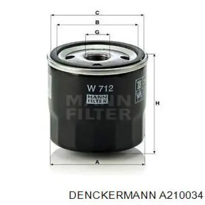 A210034 Denckermann Фільтр масла