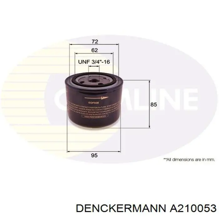 Масляний фільтр двигуна Denckermann A210053 ціна, від 6.37 USD