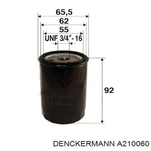 Масляний фільтр A210060 Denckermann