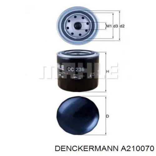 Масляний фільтр A210070 Denckermann