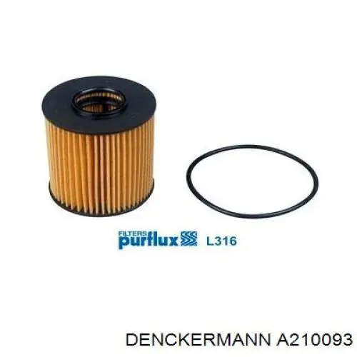 Масляний фільтр двигуна Denckermann A210093 ціна, від 3.84 USD