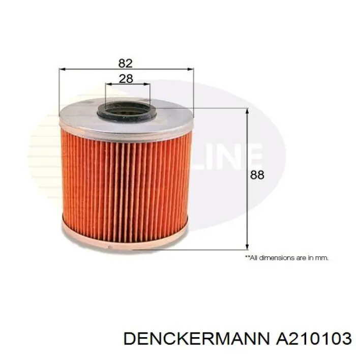 Масляний фільтр двигуна Denckermann A210103 ціна, від 4.96 USD