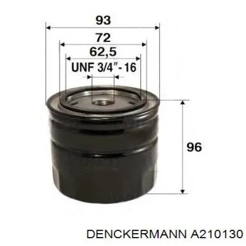 A210130 Denckermann фільтр масляний
