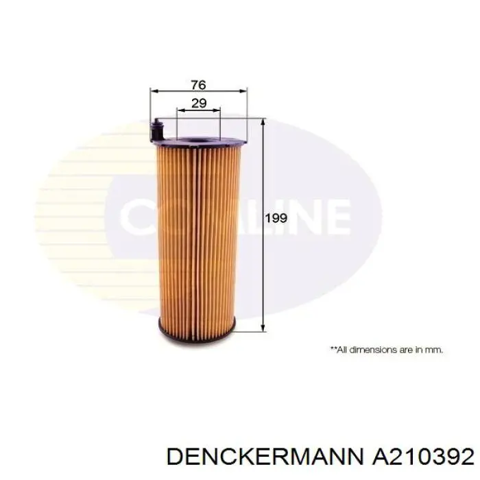 Масляний фільтр двигуна Denckermann A210392 ціна, від 5.53 USD