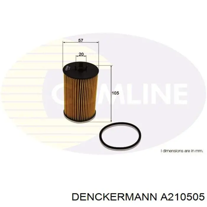 Фільтр масляний Denckermann A210505
