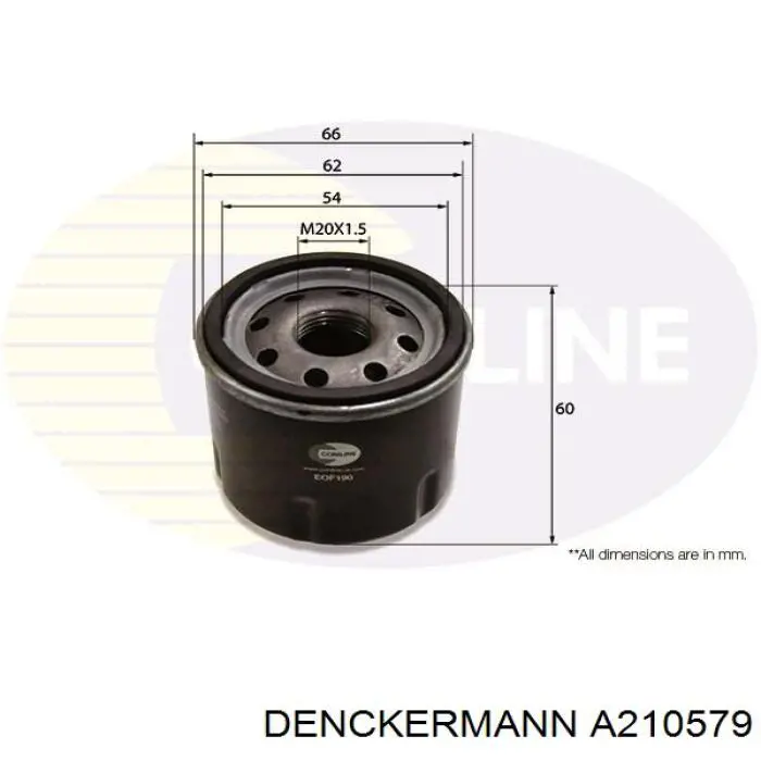 Купити A210579 Denckermann Фільтр очищення масла відцентровий