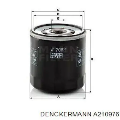 A210976 Denckermann Фільтр масла