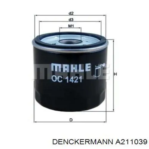 Купити A211039 Denckermann Фільтр очищення масла відцентровий