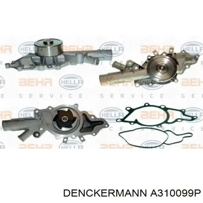 Помпа охолодження Denckermann A310099P ціна, від 42.56 USD