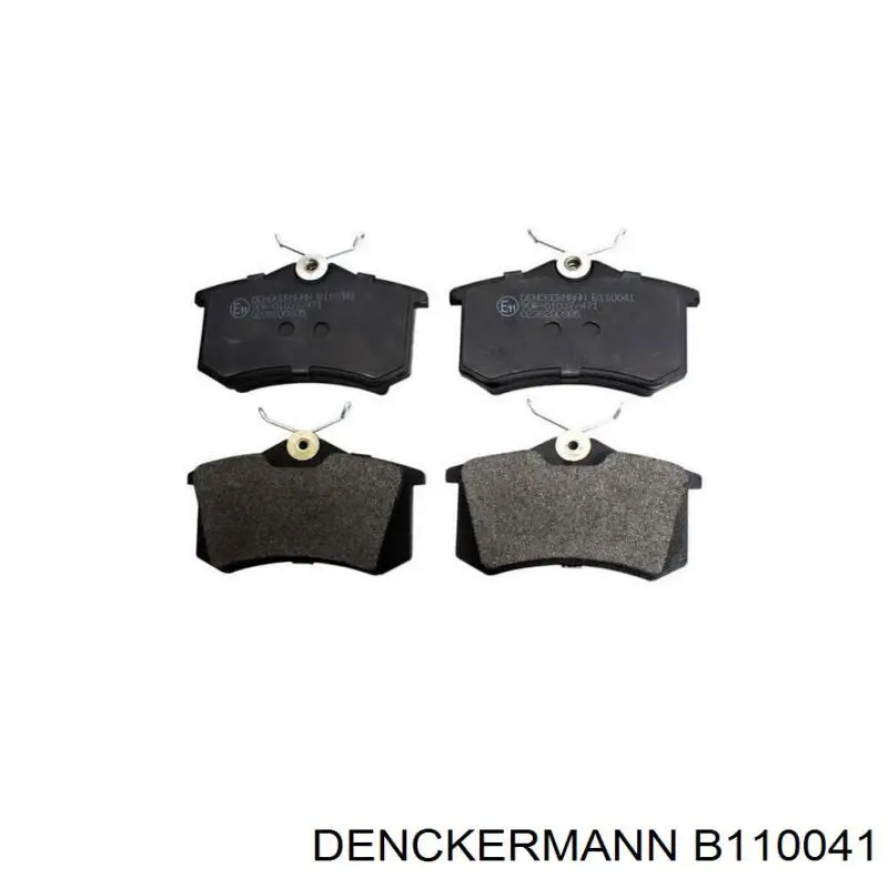 B110041 Denckermann колодки гальмові задні, дискові