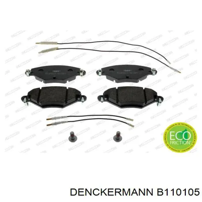 Колодки гальмівні передні, дискові B110105 Denckermann