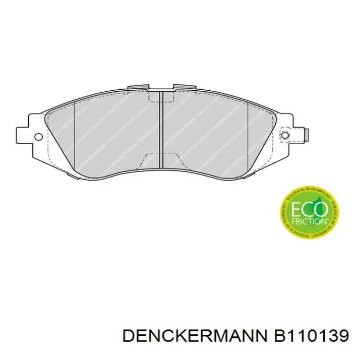 Колодки гальмівні передні, дискові B110139 Denckermann