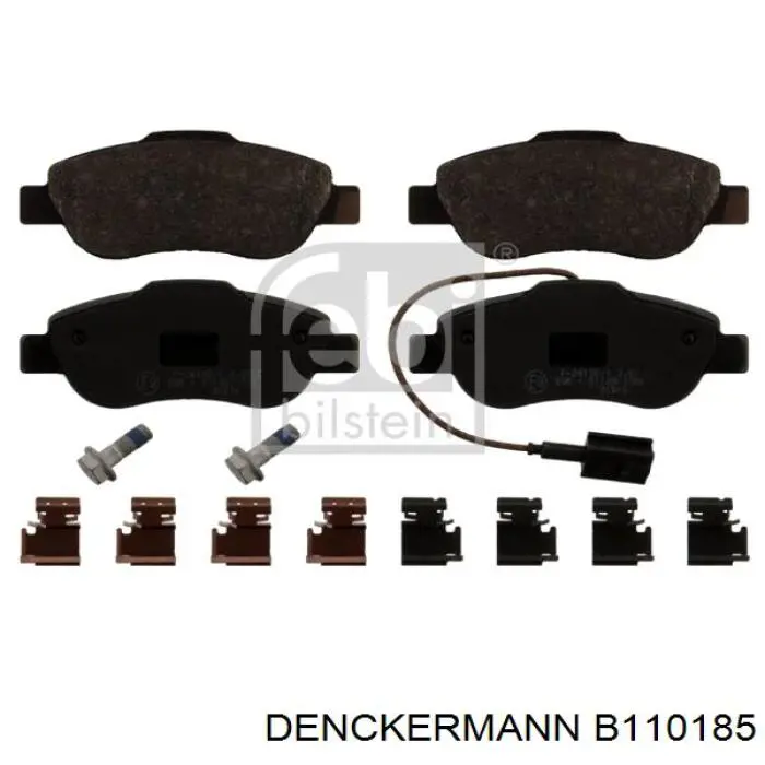 Купити B110185 Denckermann Колодки гальмівні передні, дискові