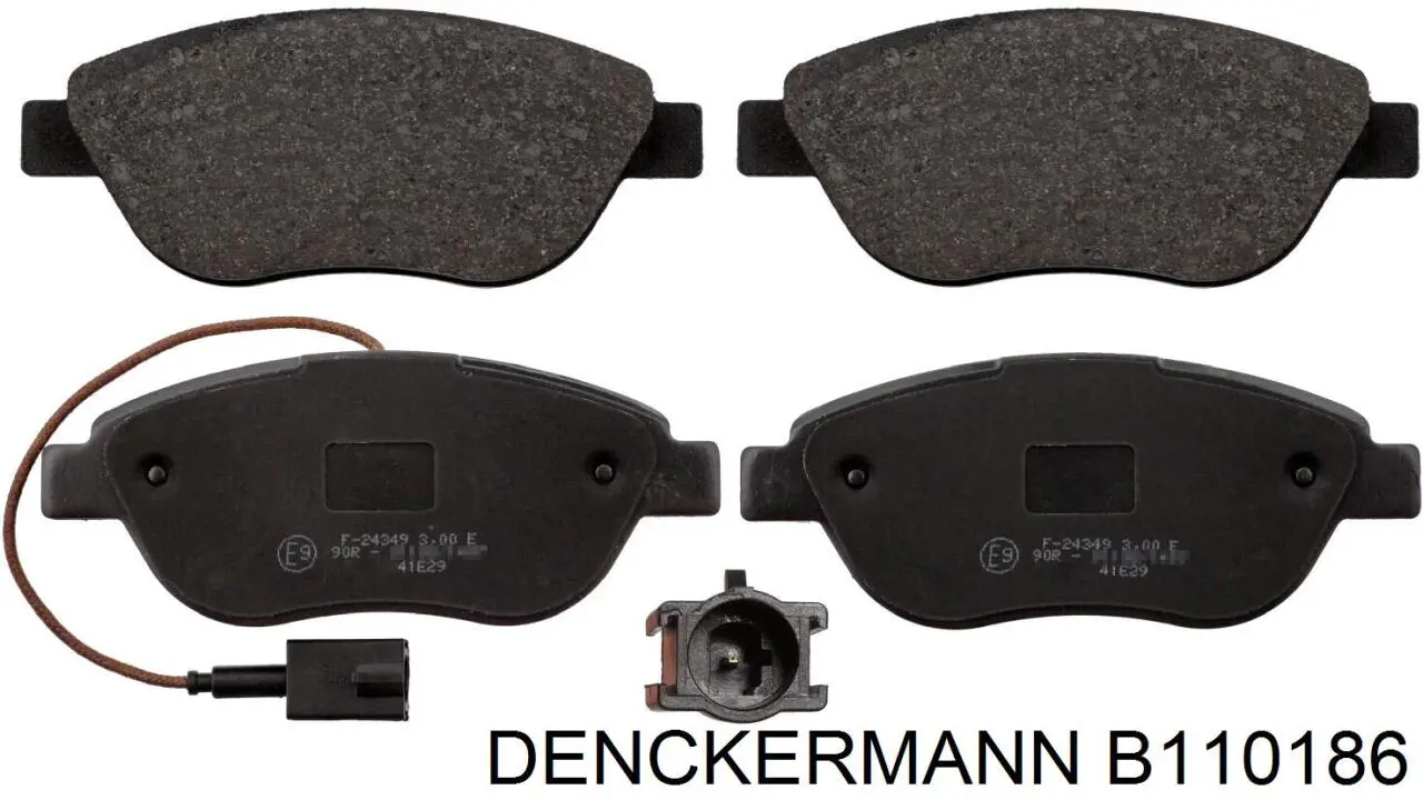 B110186 Denckermann Передні гальмівні колодки