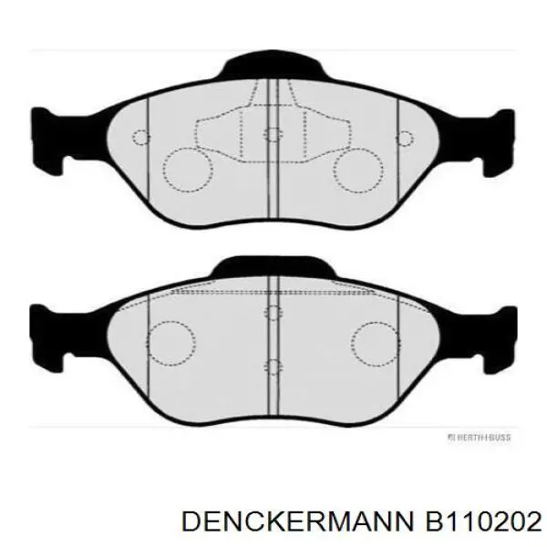 Гальмівні колодки Denckermann B110202 ціна, від 20.33 USD