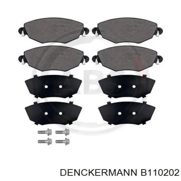 B110202 Denckermann колодки гальмівні передні, дискові