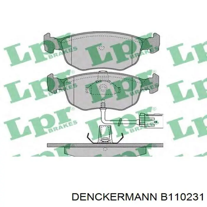 Гальмівні колодки Denckermann B110231 ціна, від 18.75 USD