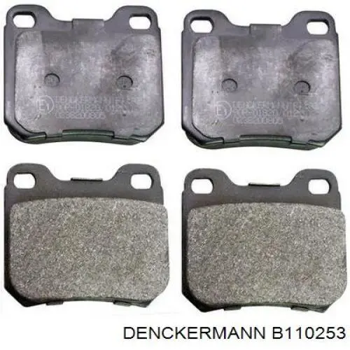B110253 Denckermann колодки гальмові задні, дискові