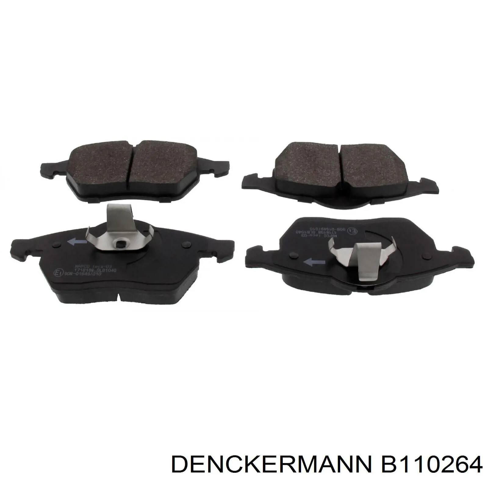 B110264 Denckermann колодки гальмівні передні, дискові