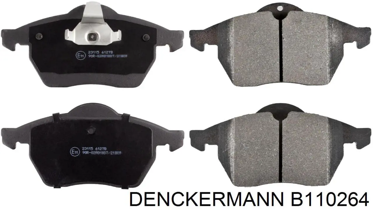 Купити B110264 Denckermann Колодки гальмівні передні, дискові