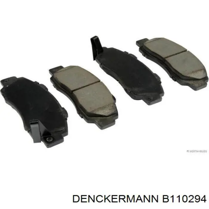 B110294 Denckermann колодки гальмівні передні, дискові