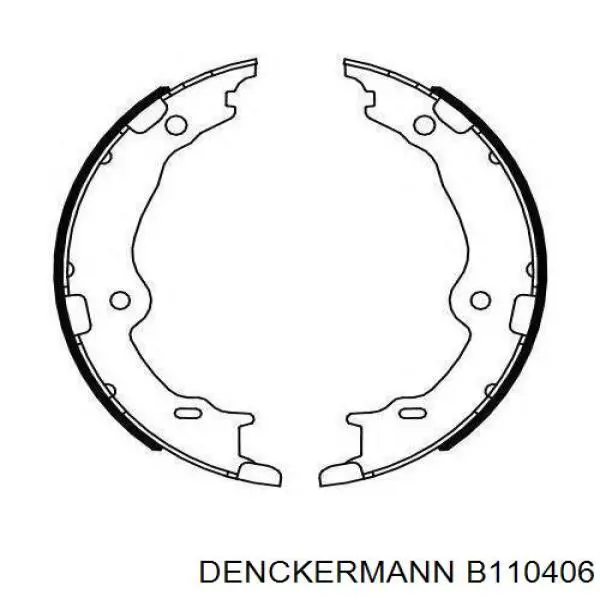 Купити B110406 Denckermann Колодки гальмівні передні, дискові