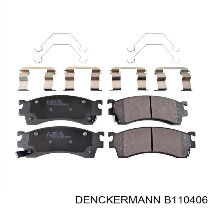 Передні тормозні колодки B110406 Denckermann