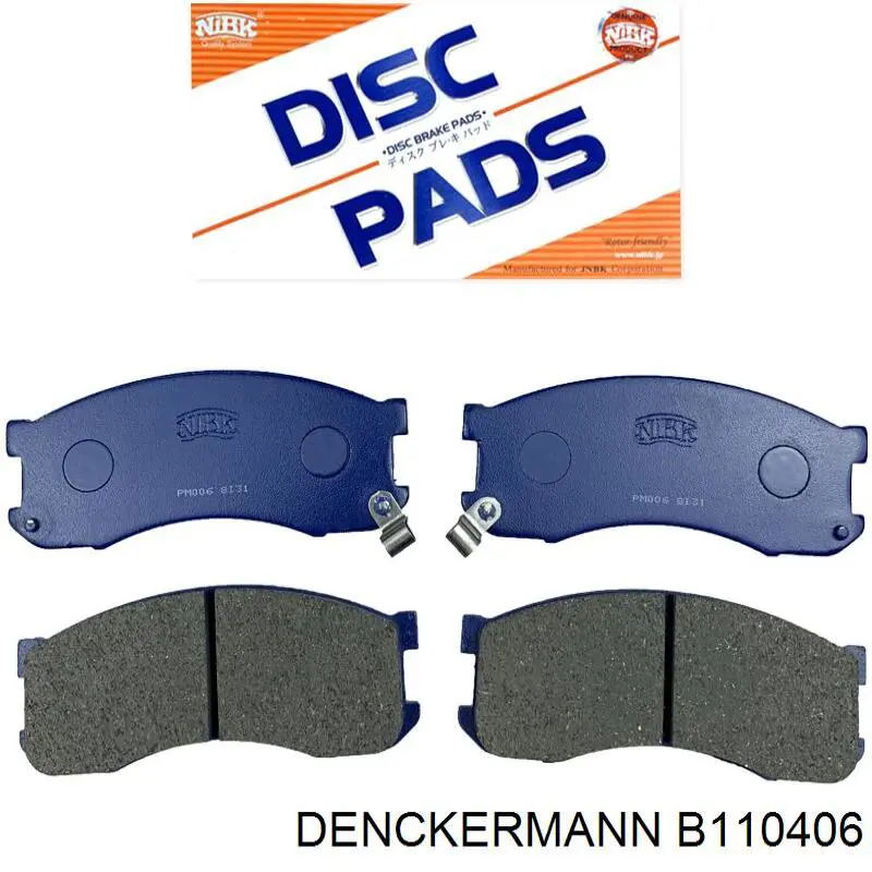 Гальмівні колодки Denckermann B110406 ціна, від 14.12 USD