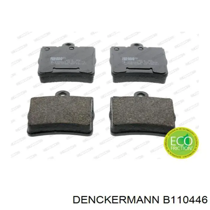 Задні гальмівні колодки Denckermann B110446 ціна, від 14.63 USD