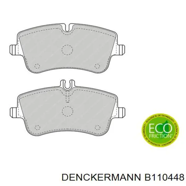 Купити B110448 Denckermann Колодки гальмівні передні, дискові