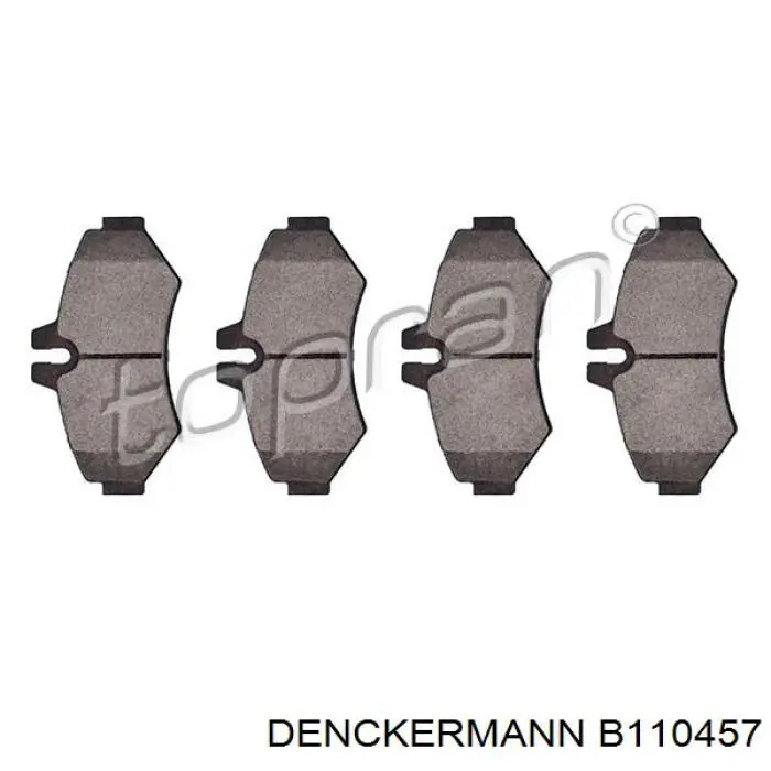 Задні гальмівні колодки B110457 Denckermann