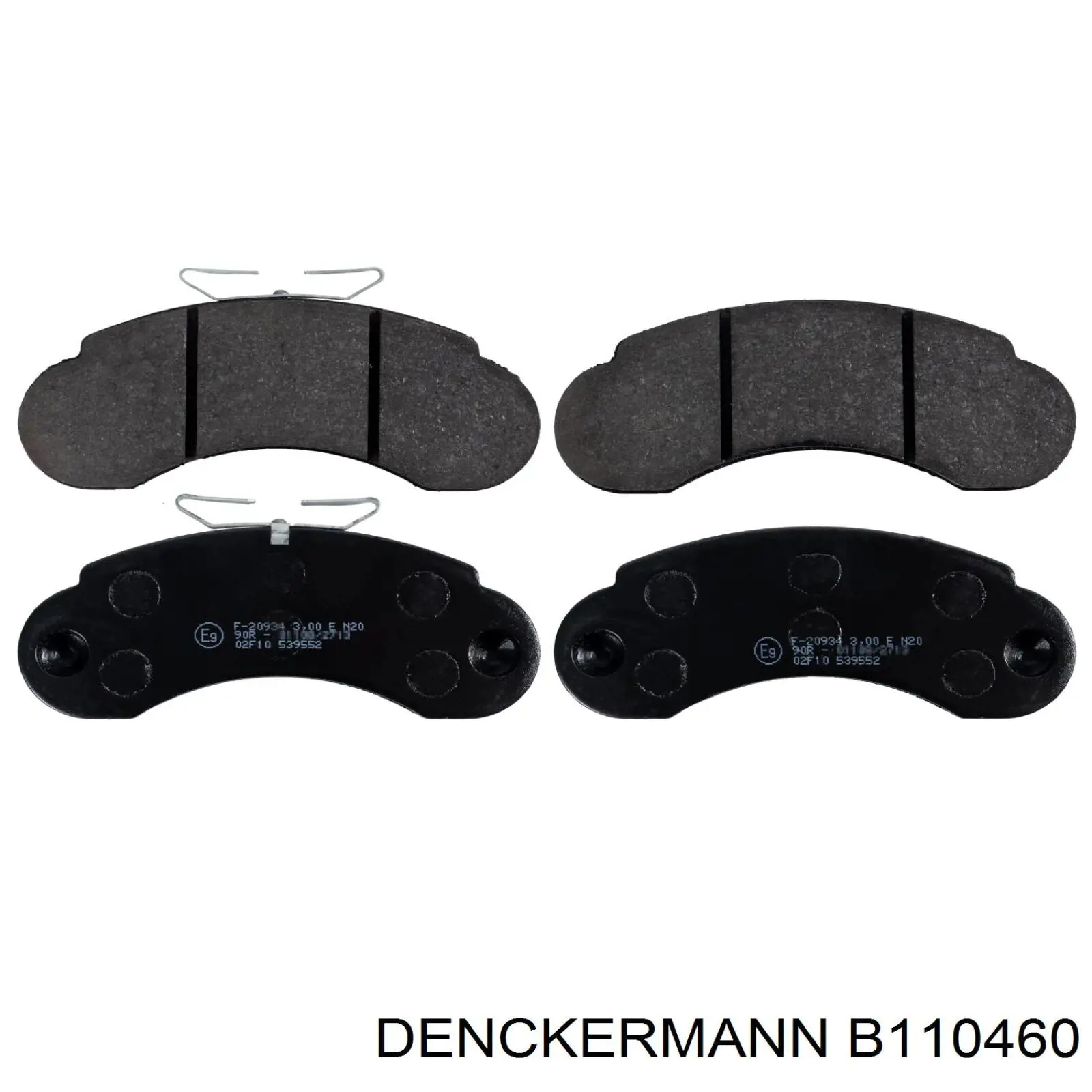 B110460 Denckermann Передні гальмівні колодки
