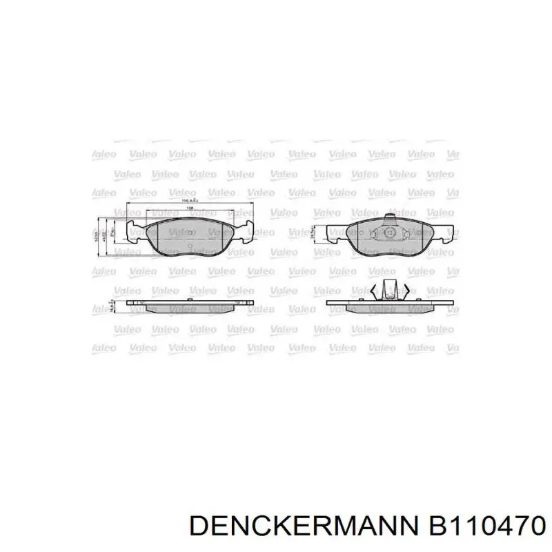 B110470 Denckermann Передні гальмівні колодки
