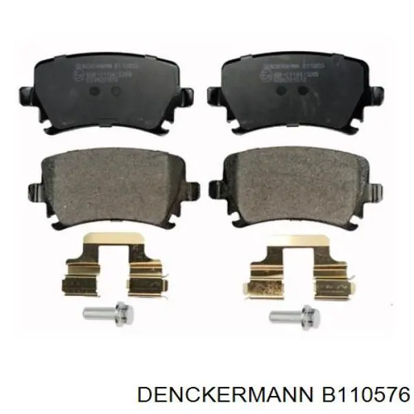 Задні гальмівні колодки Denckermann B110576 ціна, від 14.63 USD