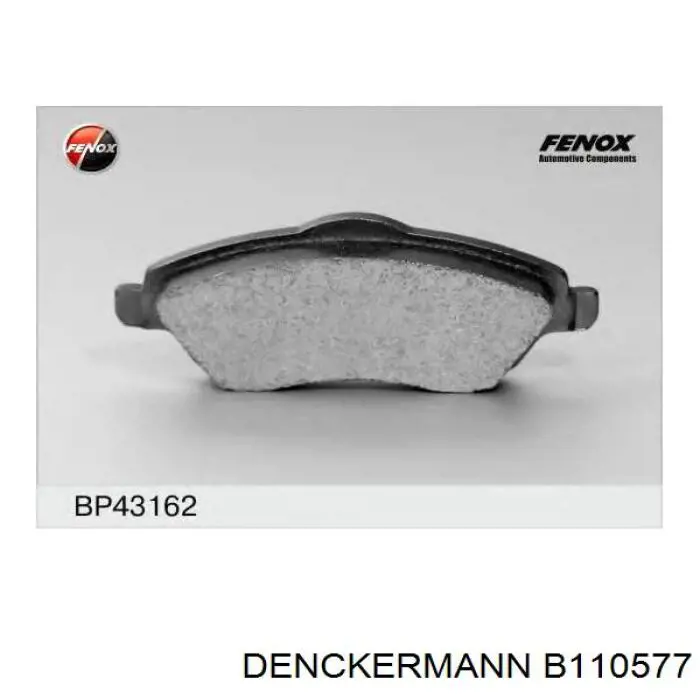Купити B110577 Denckermann Колодки гальмівні передні, дискові